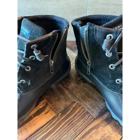 Sherry Duck Boots Women’s 6m Black Neutral Fall Winter Rain Waterproof Rubber - Picture 10 of 12